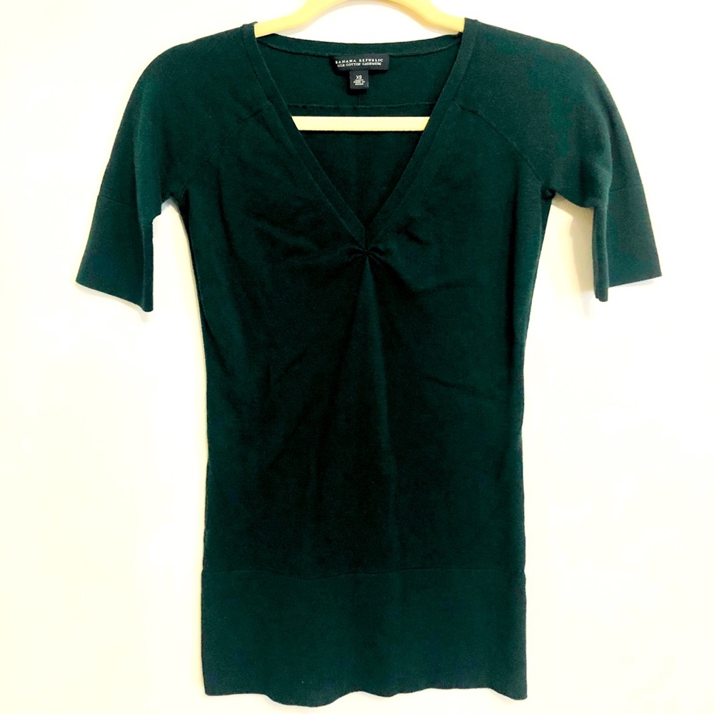 🚫 SOLD | Banana Republic Silk Cotton Cashmere Shirt Sweater
